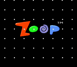 Zoop — Title screen
