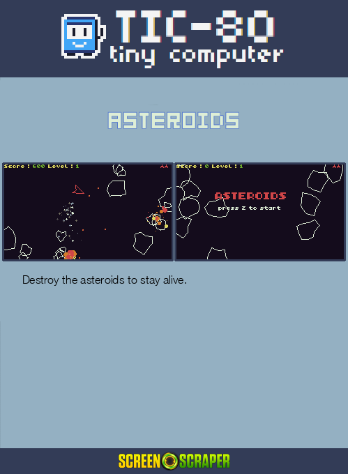 Asteroids — Box back