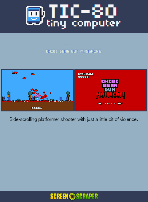 Chibi Bear Gun Massacre! — Box back