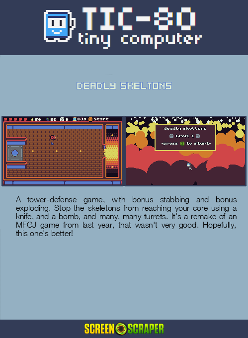 Deadly Skeltons — Box back