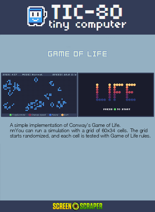 Game of Life — Box back