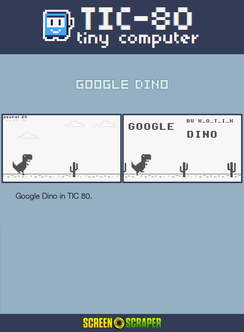 Google Dino — Box back