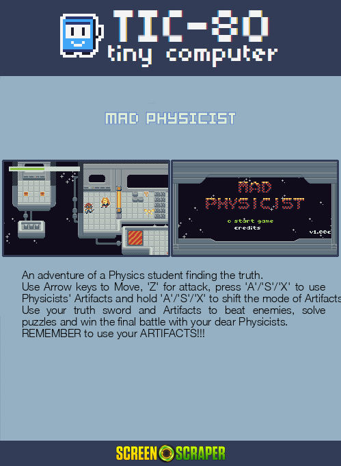 Mad Physicist — Box back