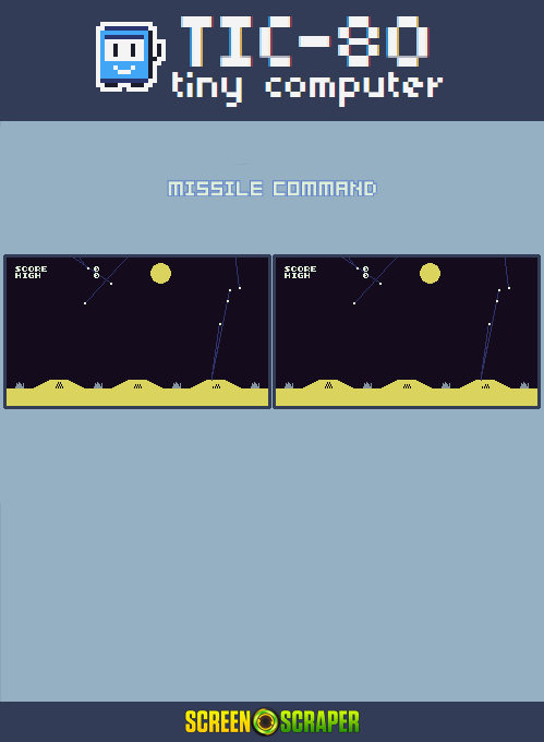 Missile Command — Box back