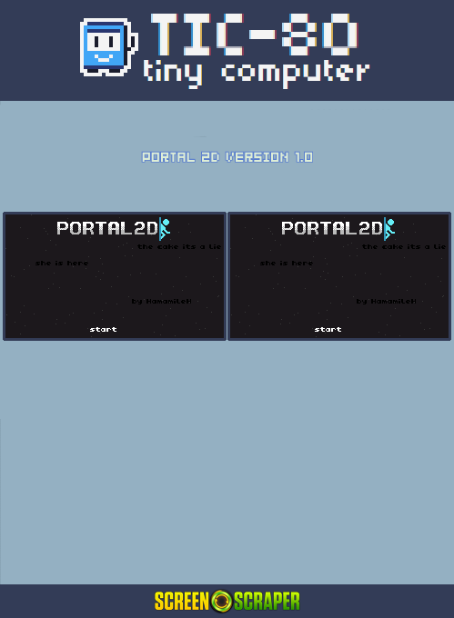 Portal 2D Version 1.0 — Box back