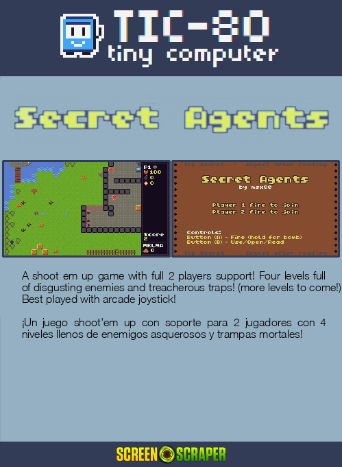 Secret Agents — Box back