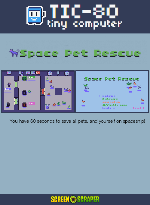 Space Pet Rescue — Box back