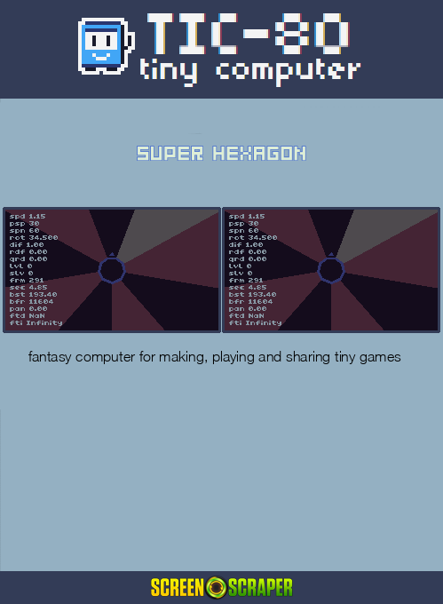 Super Hexagon — Box back