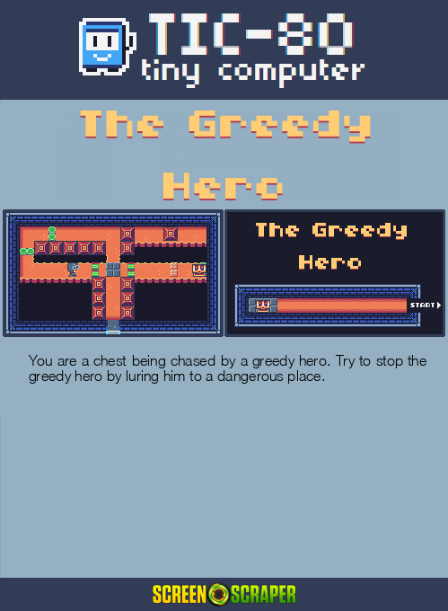 The Greedy Hero — Box back