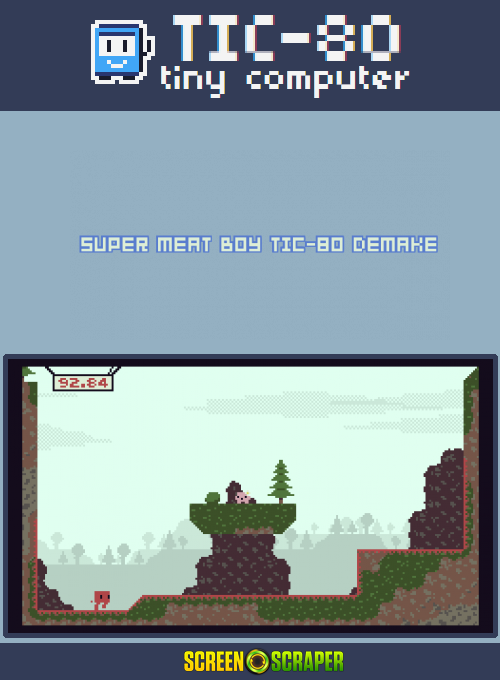 Super Meat Boy TIC-80 Demake