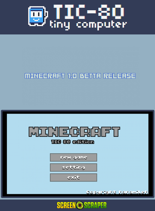 ZZZ(notgame):Minecraft 1.0 Betta Release