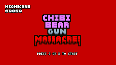 Chibi Bear Gun Massacre! — Title screen