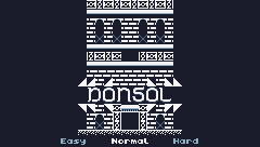 Donsol for TIC-80 — Title screen
