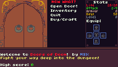 Doors Of Doom — Title screen