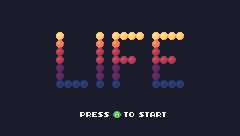 Game of Life — Title screen
