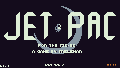 Jetpac — Title screen