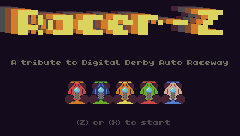 Racer-Z — Title screen