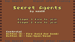 Secret Agents — Title screen