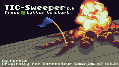 TIC-Sweeper 0.9 — Title screen