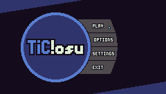 TIC!osu — Title screen