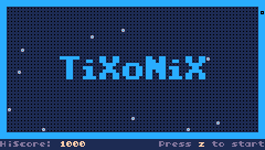 TiXoNiX — Title screen